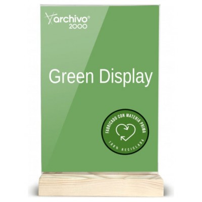 EXPOSITOR SOBREMESA SOSTENIBLE GREENDISPLAY 4X21X33CM A4 ARCHIVO2000 15904M1 CS TP (Espera 4 dias)